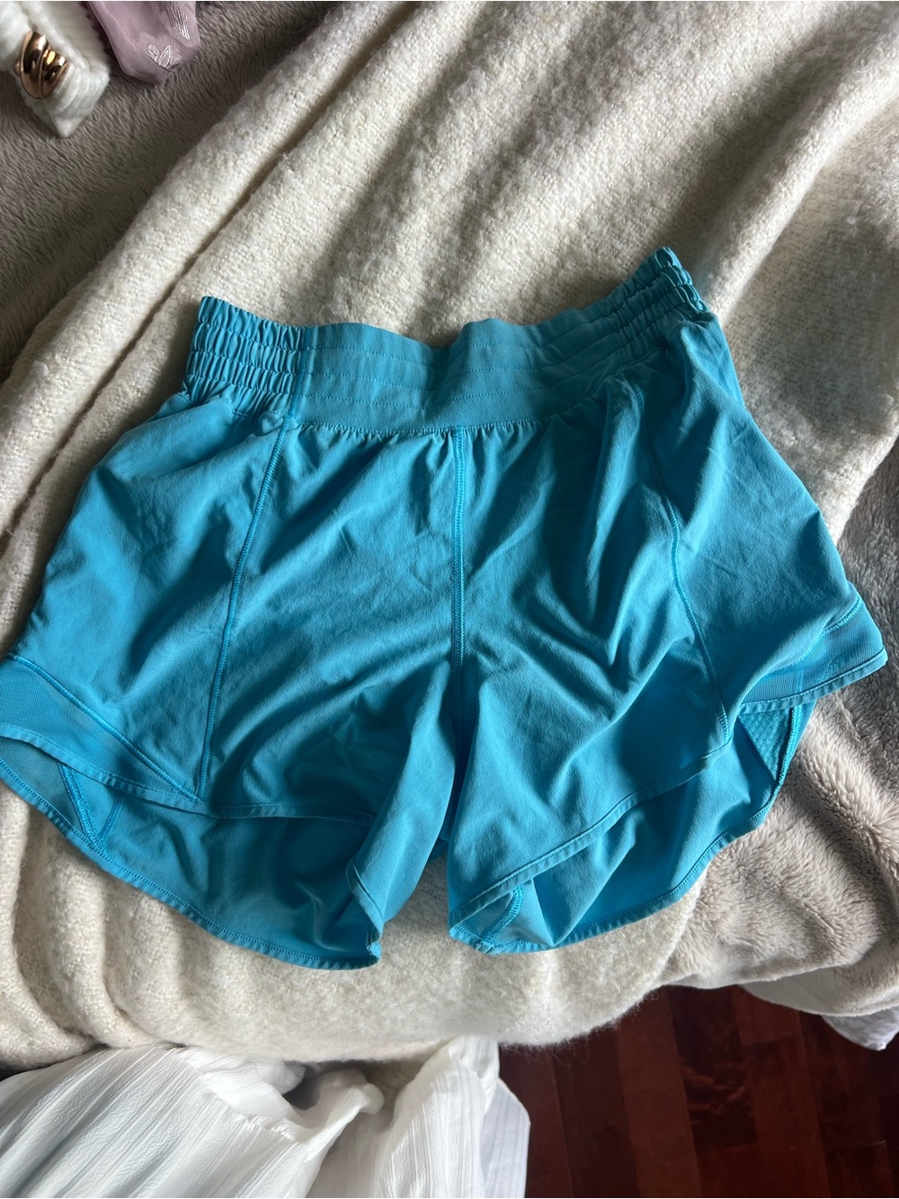 lululemon athletica Aqua Blue Athletic Shorts